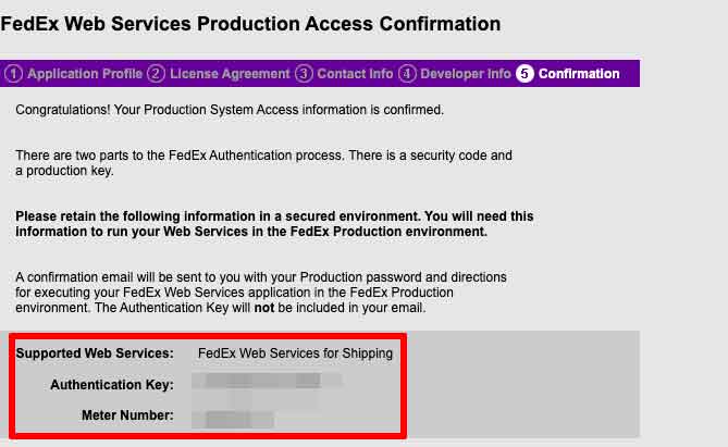 HIROGETEに登録するFedExの情報を確認する方法