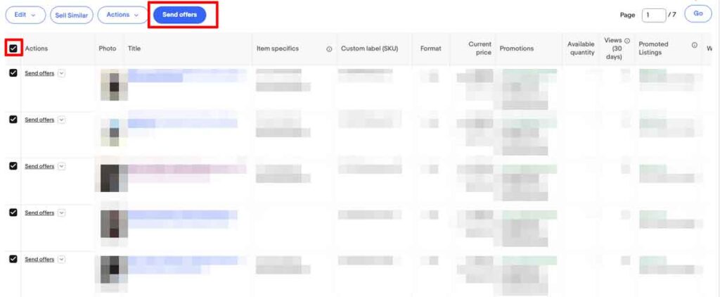eBayのSend Offerを一括で送る方法を解説します。