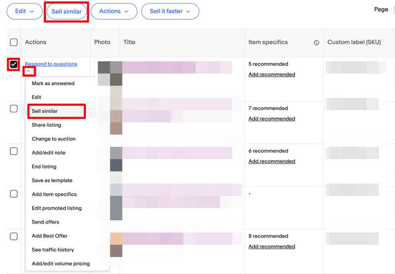 Sell similarで自分の商品を出品する方法