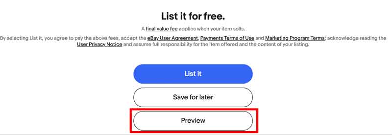 eBayで出品画面を確認する方法